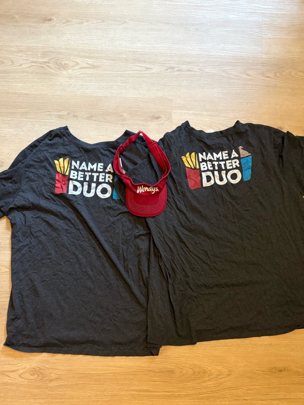 Wendy’s LOT of tshirts + visor